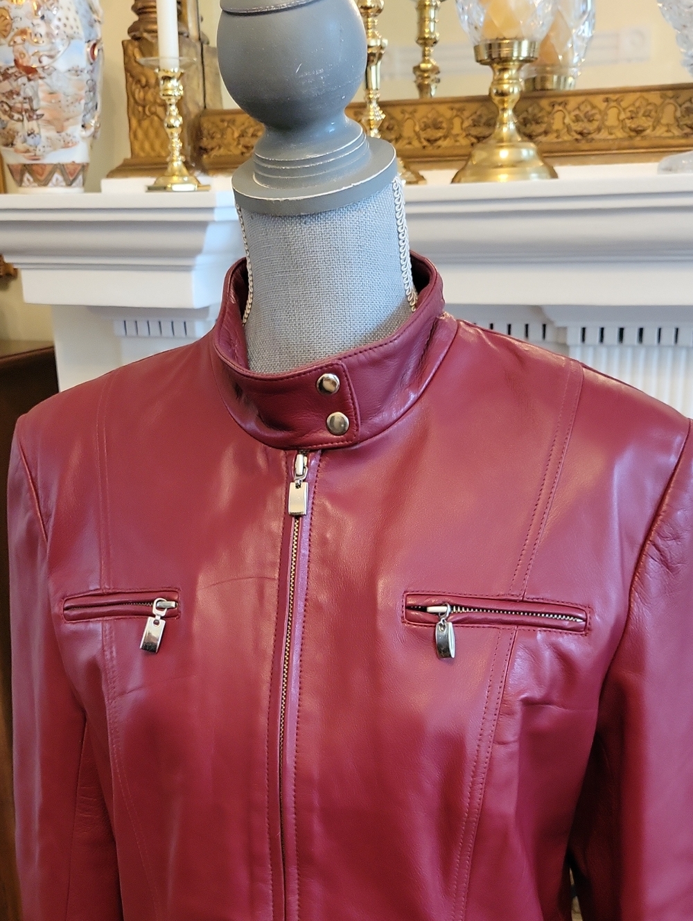 Hugo Buscati Leather Moto Jacket - Picture 2 of 6